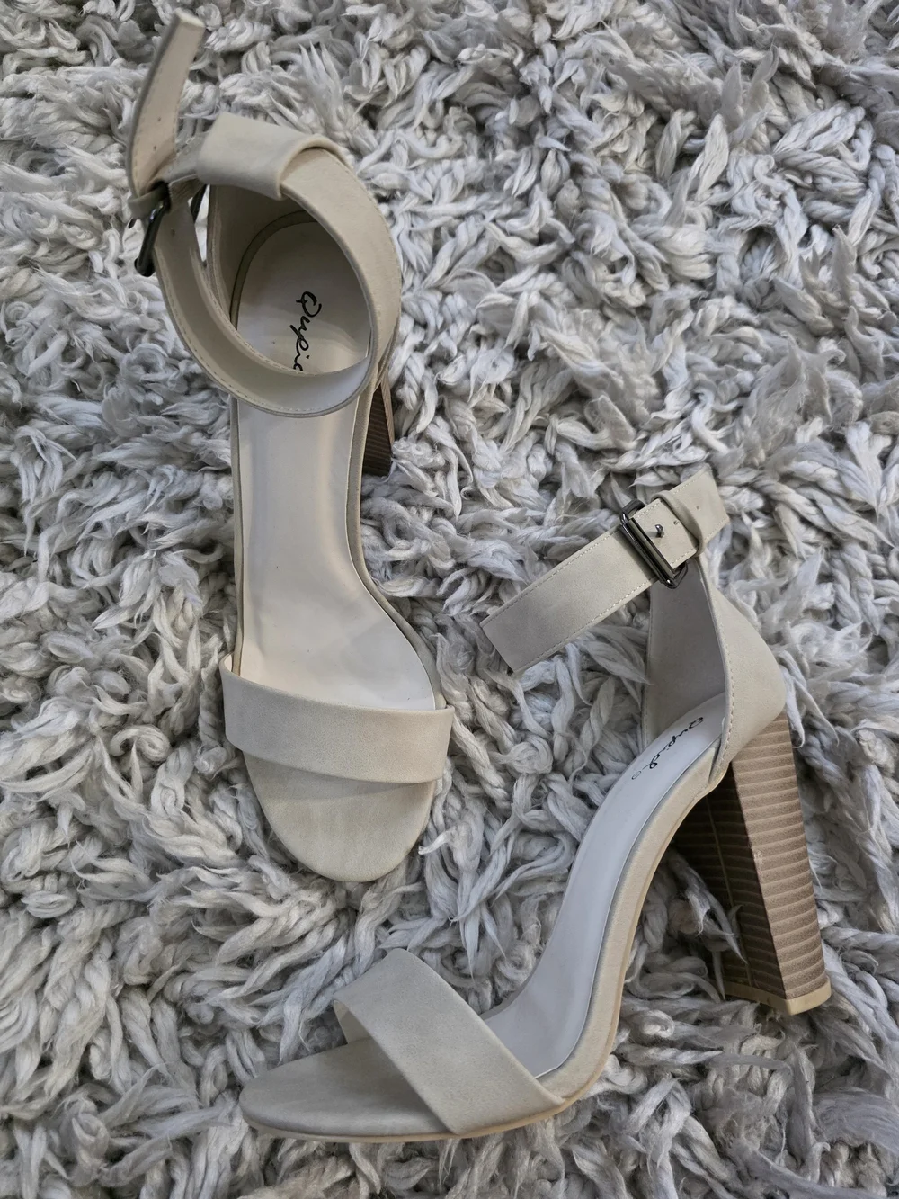 Qupid Ankle-Strap Block Heel Sandals Sz. 8.5